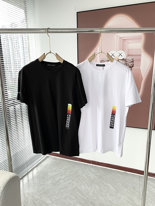 クロムハーツコピークラシックロゴプリントラウンドネックTシャツ