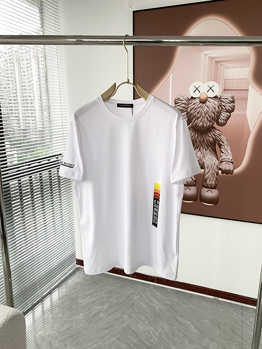 クロムハーツコピークラシックロゴプリントラウンドネックTシャツ