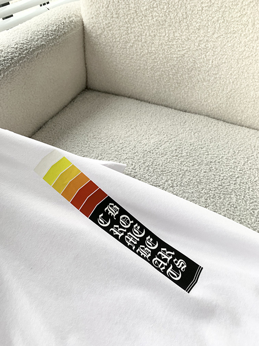 クロムハーツコピークラシックロゴプリントラウンドネックTシャツ