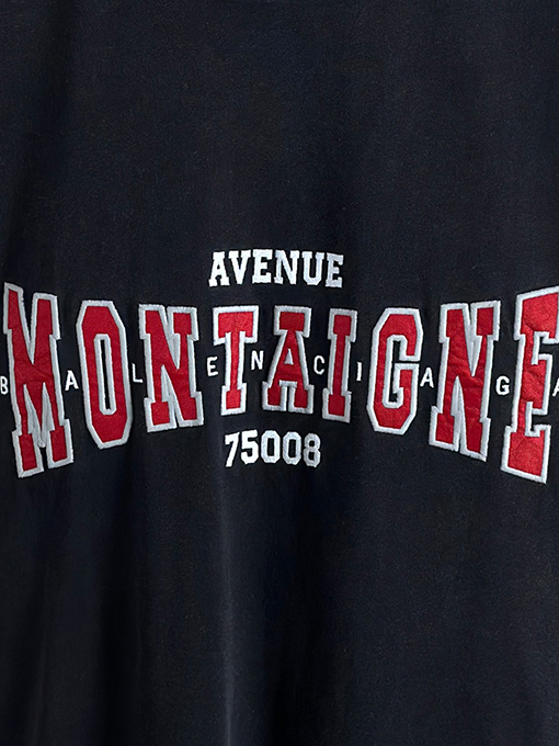 バレンシアガ Balenciaga montaigne ファッションウォッシュ半袖Tシャツ