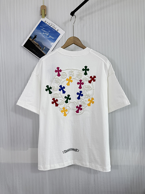 クロムハーツプリントパールコンパス半袖Tシャツ