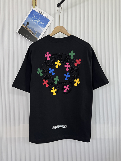 クロムハーツプリントパールコンパス半袖Tシャツ
