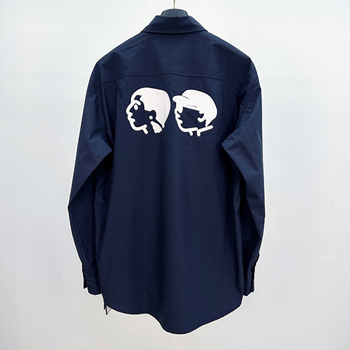 ルイヴィトン Nigo コラボポートレートプリント長袖シャツ