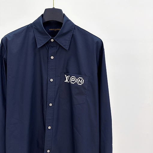 ルイヴィトン Nigo コラボポートレートプリント長袖シャツ