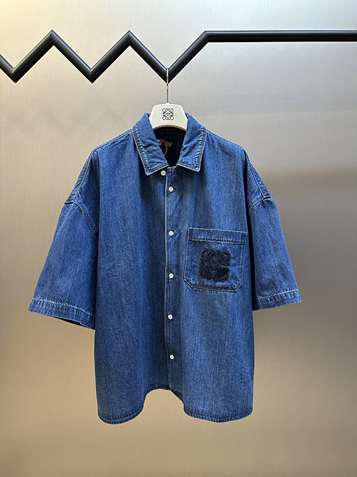 ロエベ Loewe デニム半袖シャツ
