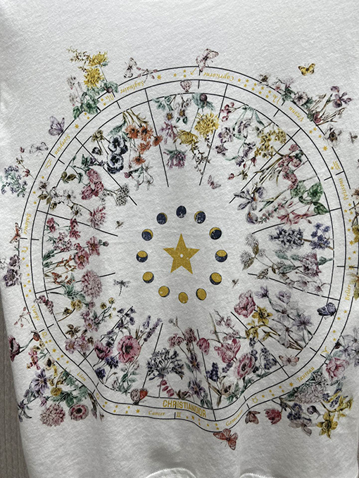 ディオール マルチカラー Dior Astral Flowers 柄半袖Tシャツ