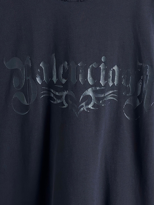 バレンシアガ Balenciaga 新しいトーテム愛の落書き破壊半袖Tシャツ