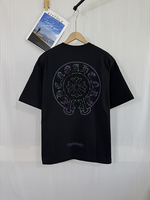 クロムハーツクロスプリントパールコンパス半袖Tシャツ