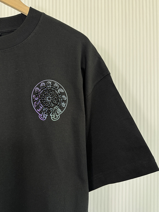 クロムハーツクロスプリントパールコンパス半袖Tシャツ