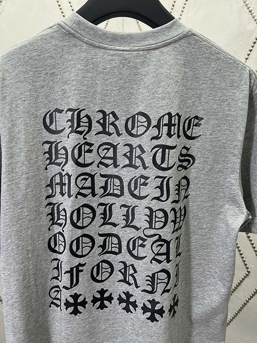 クロムハーツスーパーコピー25ss新しいフルバックサンスクリット半袖Tシャツ