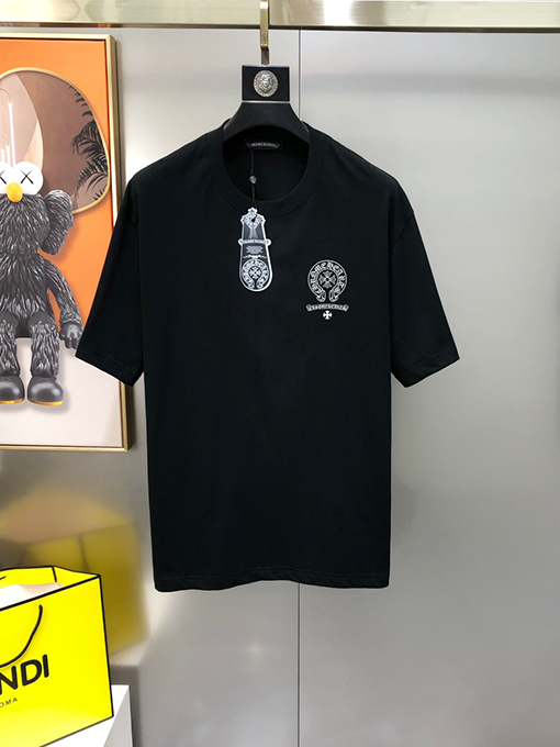 クロムハーツメンズクルーネック半袖Tシャツ