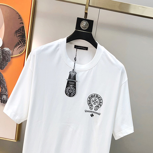 クロムハーツメンズクルーネック半袖Tシャツ