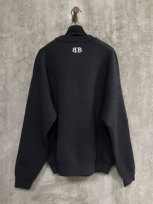 バレンシアガ Balenciaga ジャカードロゴウールニット