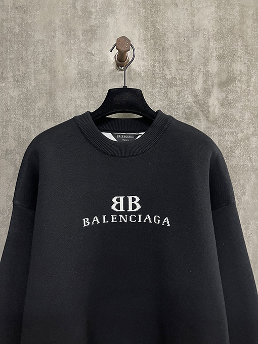バレンシアガ Balenciaga ジャカードロゴウールニット