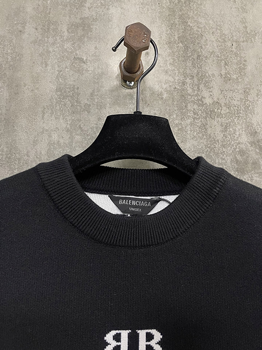 バレンシアガ Balenciaga ジャカードロゴウールニット