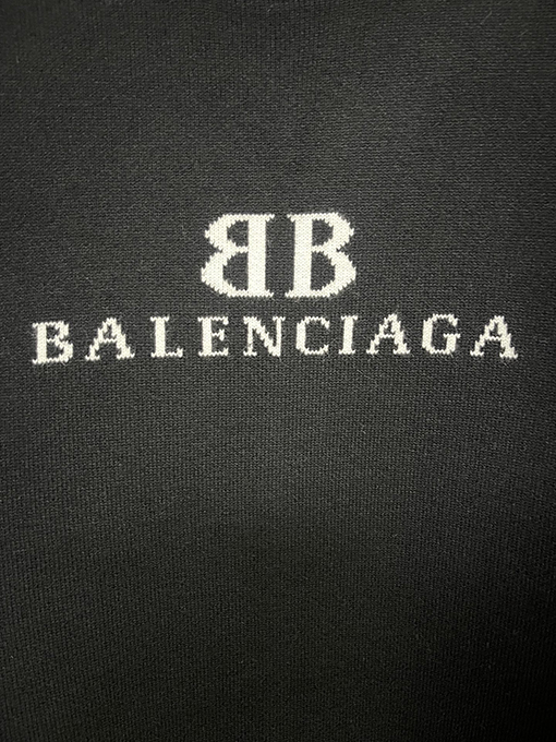 バレンシアガ Balenciaga ジャカードロゴウールニット