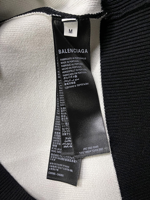 バレンシアガ Balenciaga ジャカードロゴウールニット