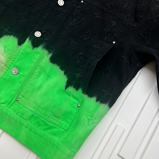 ルイヴィトン 刺繍グラデーションデニムジャケット