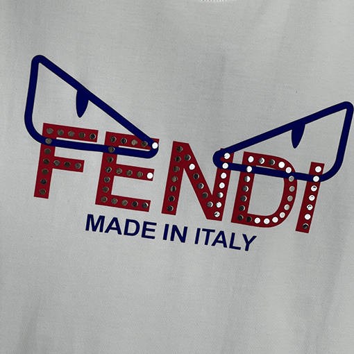 フェンディコピー 新しいオリジナルメンズカジュアル半袖Tシャツ