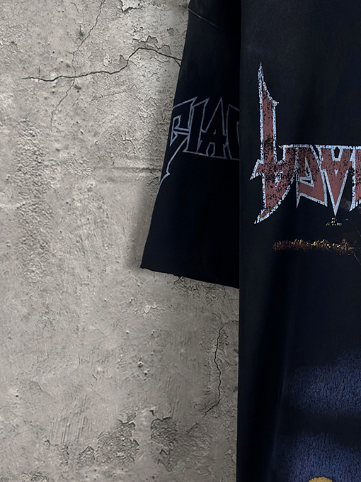 バレンシアガ ファッション倒立鉄塔デジタル直噴半袖Tシャツ