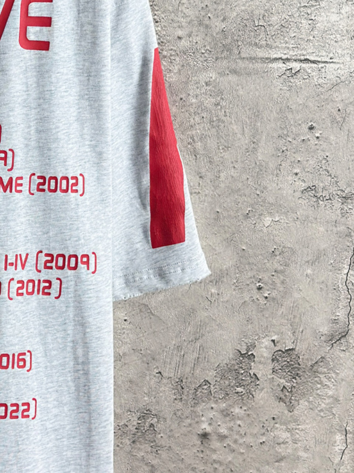 バレンシアガスーパーコピー コラボ音楽限定チップ付きNFCティアプリント半袖Tシャツ
