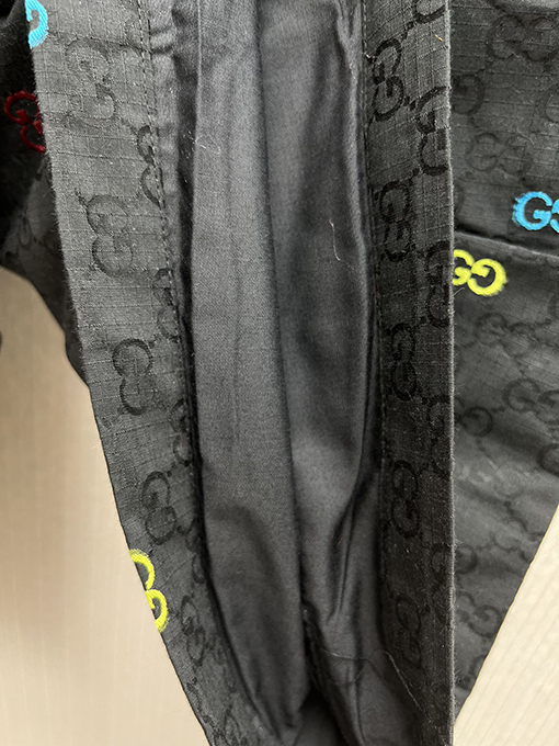 グッチ ファッションブラックGGコットンチェック柄ショートパンツ