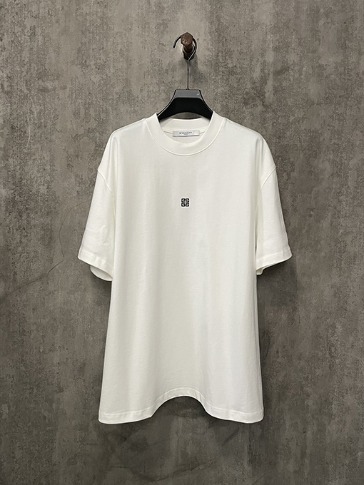 ジバンシイコピー クラシックなフロントとリアのロゴアルファベットプリント半袖Tシャツ