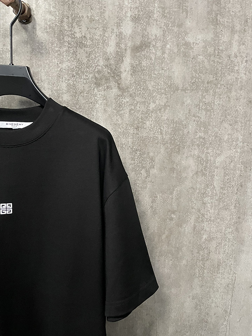ジバンシイコピー クラシックなフロントとリアのロゴアルファベットプリント半袖Tシャツ