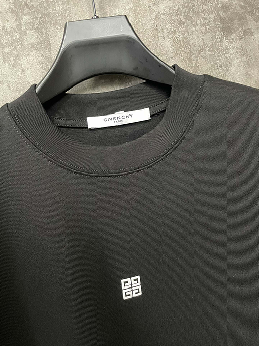 ジバンシイコピー クラシックなフロントとリアのロゴアルファベットプリント半袖Tシャツ