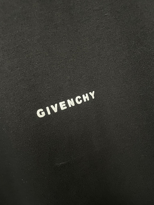 ジバンシイコピー クラシックなフロントとリアのロゴアルファベットプリント半袖Tシャツ