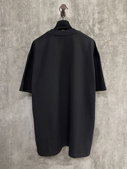 プラダ シルバーラベルレザークルーネック半袖Tシャツ