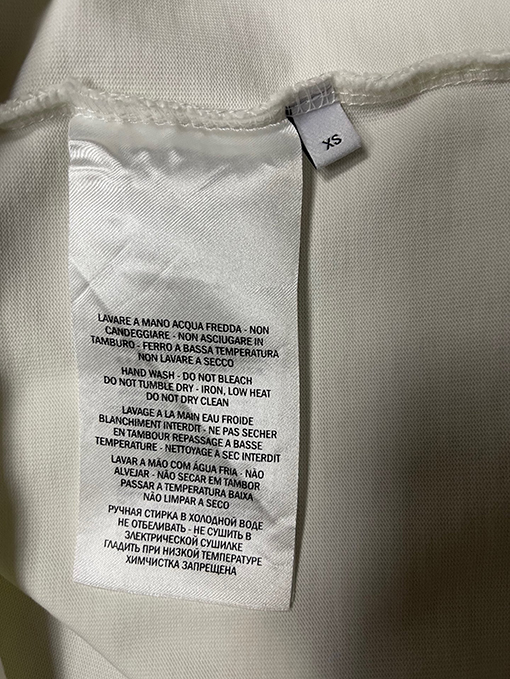 プラダ シルバーラベルレザークルーネック半袖Tシャツ