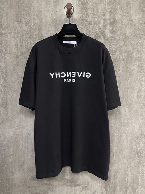 ジバンシイ クラシックロゴアルファベットプリント半袖Tシャツ
