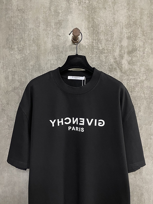 ジバンシイ クラシックロゴアルファベットプリント半袖Tシャツ