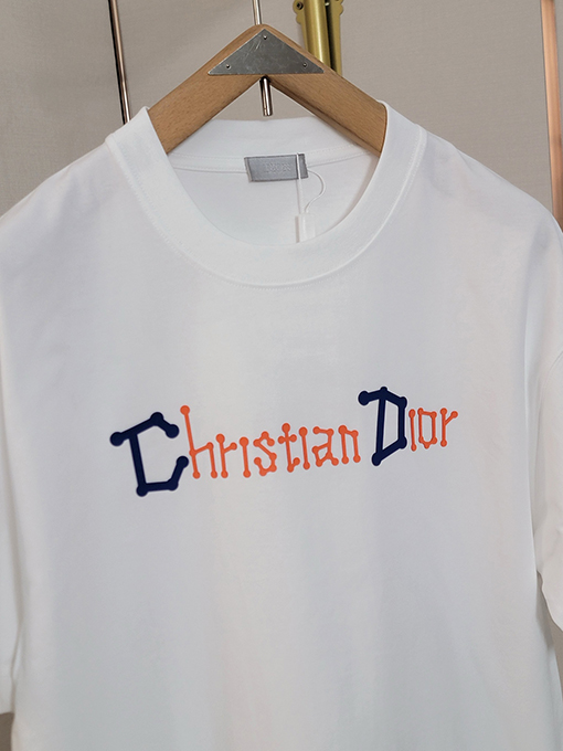 ディオールコピー ファッション個性アルファベットロゴ半袖Tシャツ