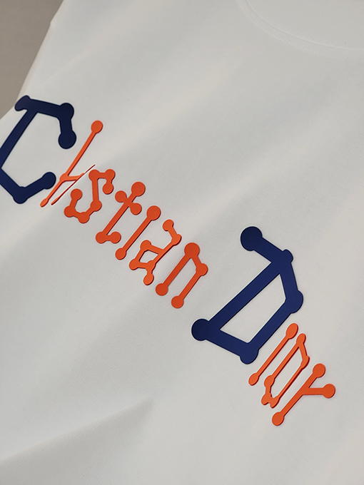 ディオールコピー ファッション個性アルファベットロゴ半袖Tシャツ