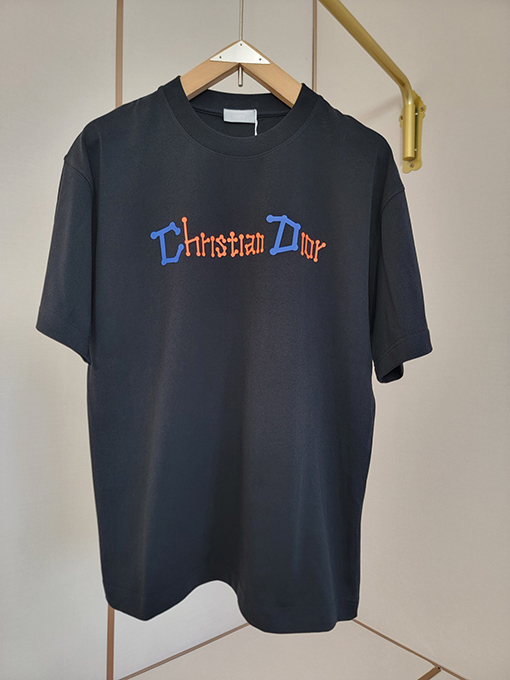 ディオールコピー ファッション個性アルファベットロゴ半袖Tシャツ