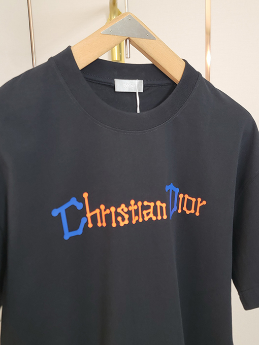 ディオールコピー ファッション個性アルファベットロゴ半袖Tシャツ