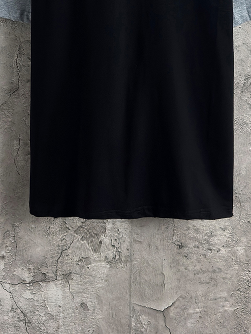 バレンシアガ ファッション胸刺繍ダブルサークル衝突色半袖Tシャツ