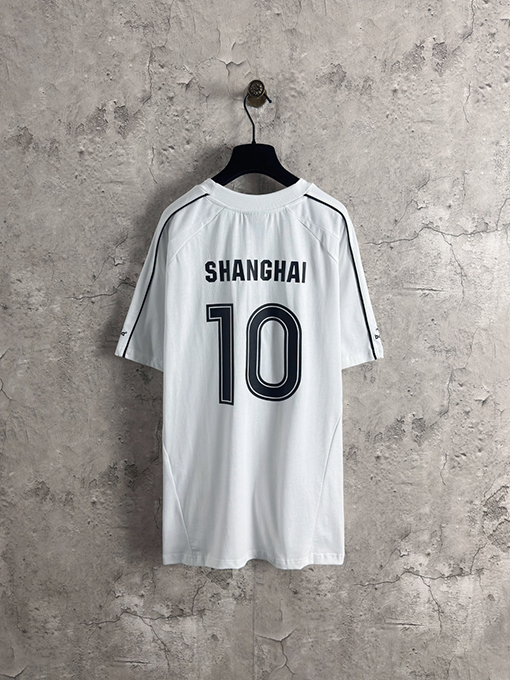 バレンシアガ サッカー10号上海限定マンチェスターユナイテッドのユニフォーム半袖Tシャツ