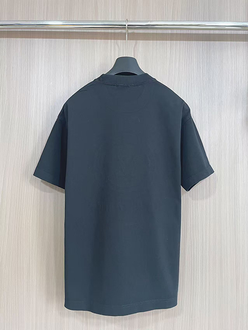 ルイヴィトンコピー ファッションホットドリルロゴ半袖Tシャツ