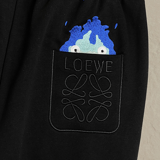 ロエベスーパーコピー 新しい氷火人刺繍パンツ