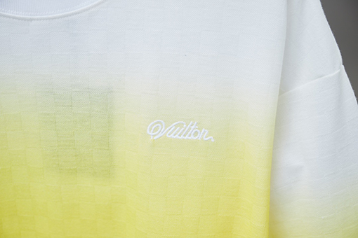 ルイヴィトン 新しいチェック柄ジャカード刺繍半袖Tシャツ