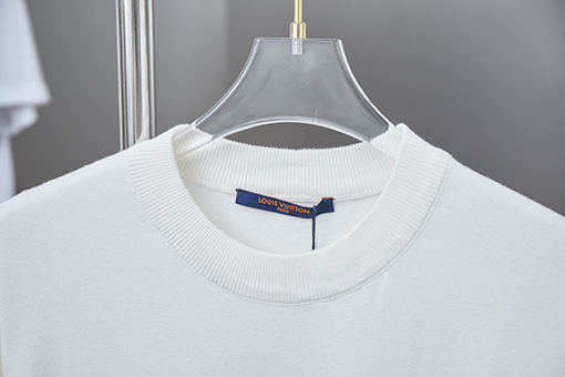 ルイヴィトンコピー 新しいホットドリルジャカードニット半袖Tシャツ