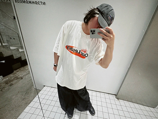 STUSSY x OUR LEGACY コラボコレクション SS25 WORK SHOP SWIRLプリント半袖シャツ