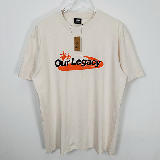 STUSSY x OUR LEGACY コラボコレクション SS25 WORK SHOP SWIRLプリント半袖シャツ