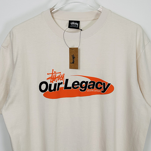 STUSSY x OUR LEGACY コラボコレクション SS25 WORK SHOP SWIRLプリント半袖シャツ