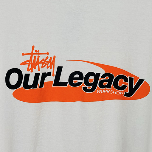 STUSSY x OUR LEGACY コラボコレクション SS25 WORK SHOP SWIRLプリント半袖シャツ
