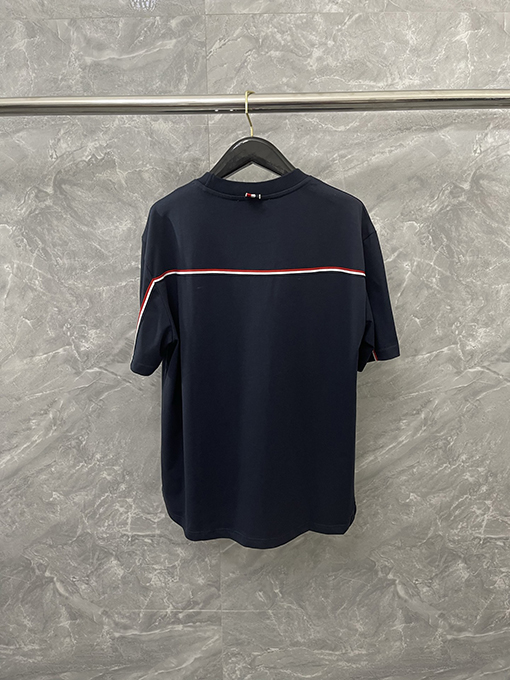 トムブラウン 新しい三色リボンデザイン半袖Tシャツ
