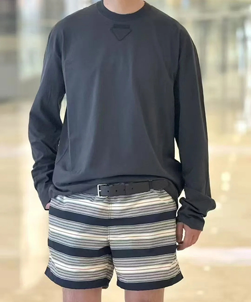 プラダコピー 三角マークの長袖シャツ